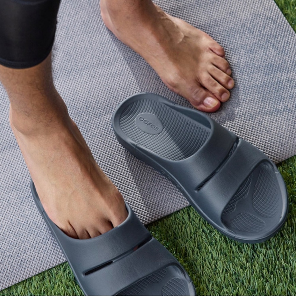 OOFOS Ooahh Recovery 8 M/ 10 W, Moroccan Blue Slide Sandal Comfort NWBag